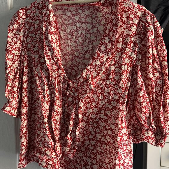 Reformation Sloane Top (NWT) Size Small 3/4 sleeve - Picture 5 of 8